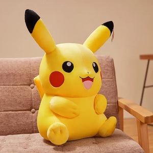 Pocket Monster 80cm Pikachu Plush Toy Kawaii Anime Yellow Elf Plush Doll Soft Fill Cartoon Doll Birthday Gift For Little Girl