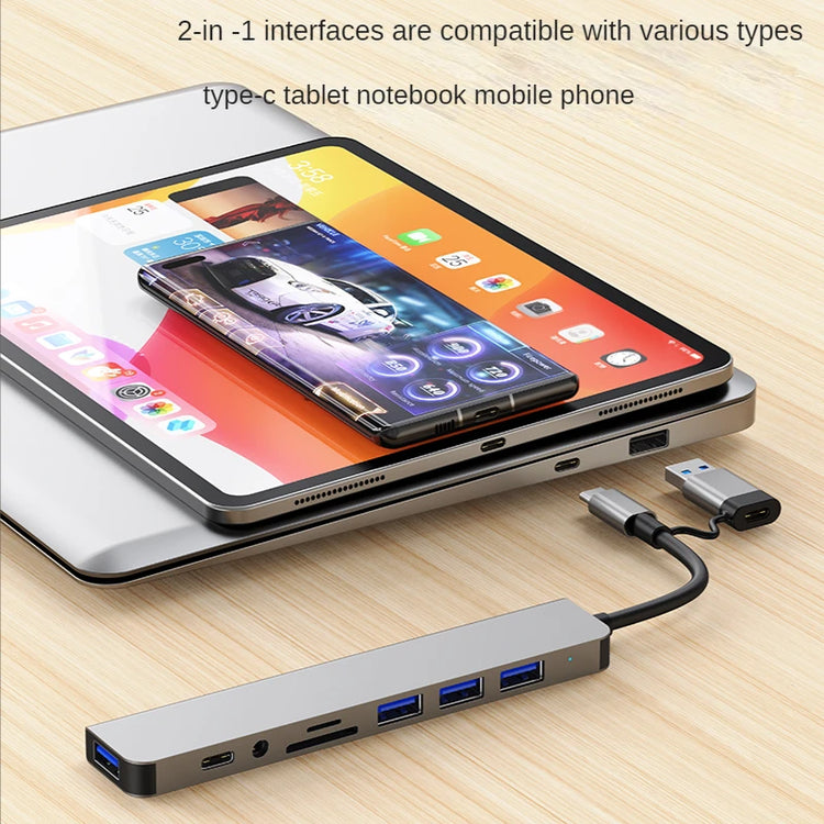 All-in-one USB-C multi-hub splitter for MacBook Pro and USB-C laptops