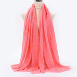 Breathable cotton shawl for Muslim women, ideal for prayer, daily wear, or layering