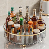 360° rotating spice rack with non-slip base for kitchen organization