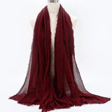 Breathable cotton shawl for Muslim women, ideal for prayer, daily wear, or layering
