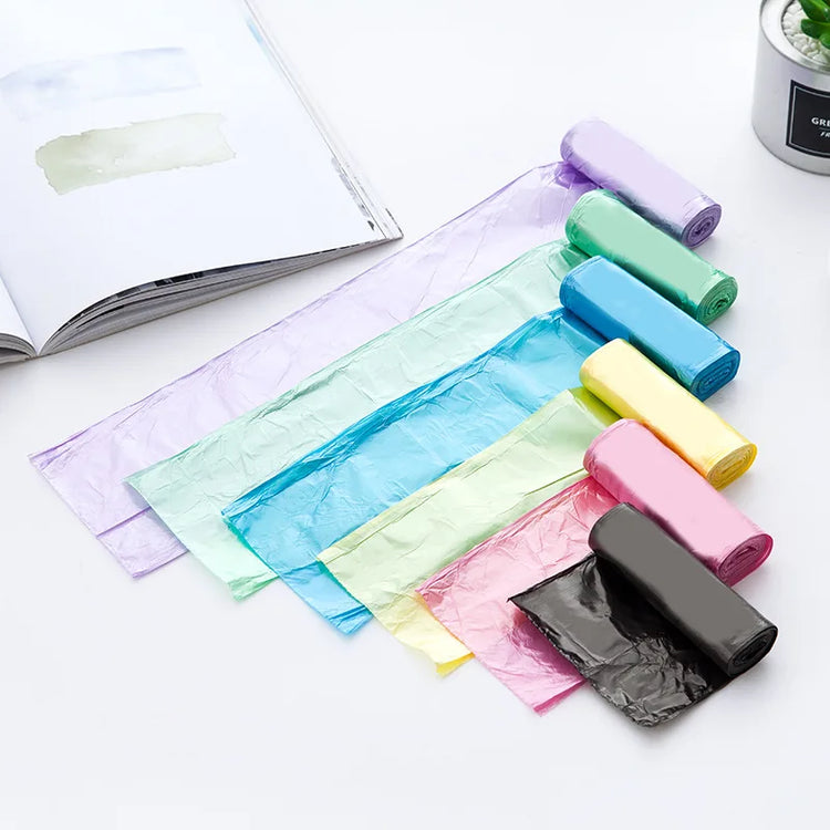 100-piece disposable trash bags in 5 rolls for kitchen and household use