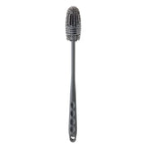 Flexible silicone cup brush with extended handle for deep cleaning glassware
