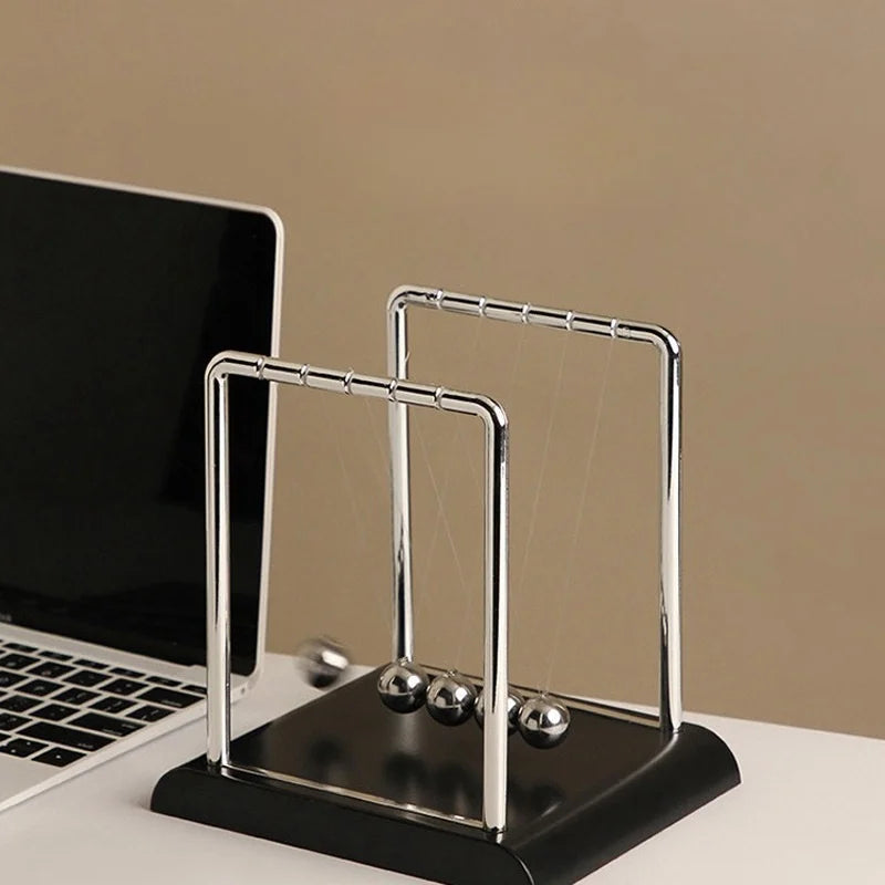 Elegant Newton’s cradle physics toy for desktop decoration