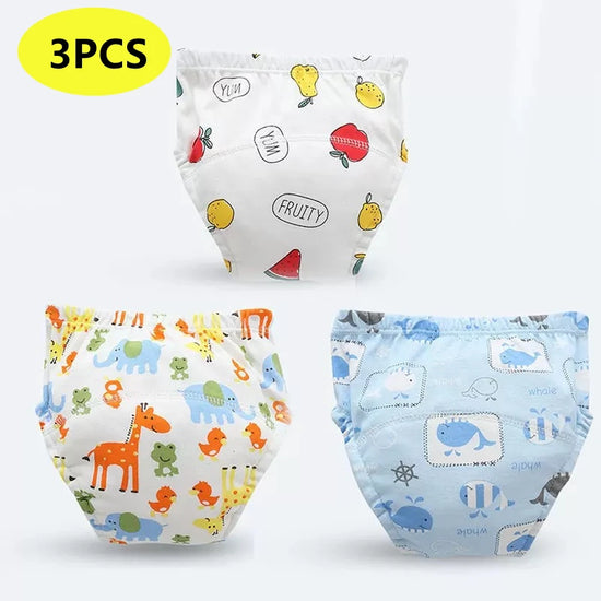 Newborn Training Pants Baby Shorts Print Color Washable Underwear Boy Girl Cloth Diaper Reusable Nappies Infant Stuff