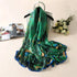 Elegant silk satin hijab for women, lightweight summer scarf or female echarpe