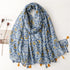 High quality lightweight pashmina stole, styled as a Muslim hijab or fashion wrap