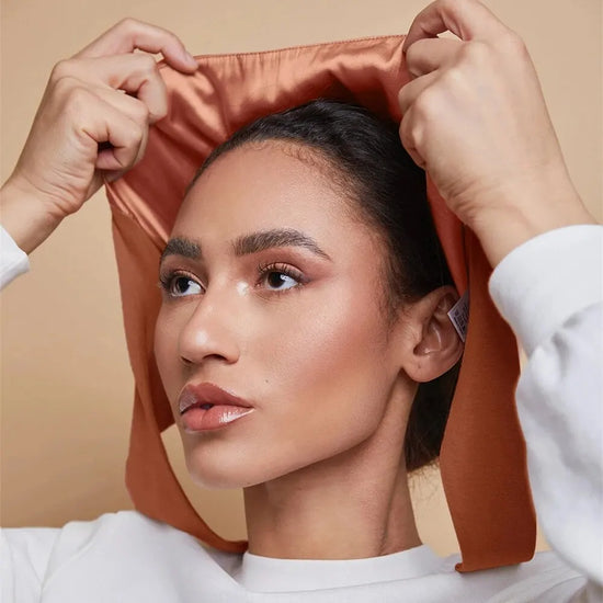 Satin undercap for hijab, stylish and easy-to-wear bonnet for Muslim women