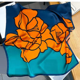 Versatile silk scarf for women with a luxury feel, perfect for hijab or bandana use