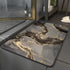 Absorbent diatomite bath mat for kitchen and bathroom