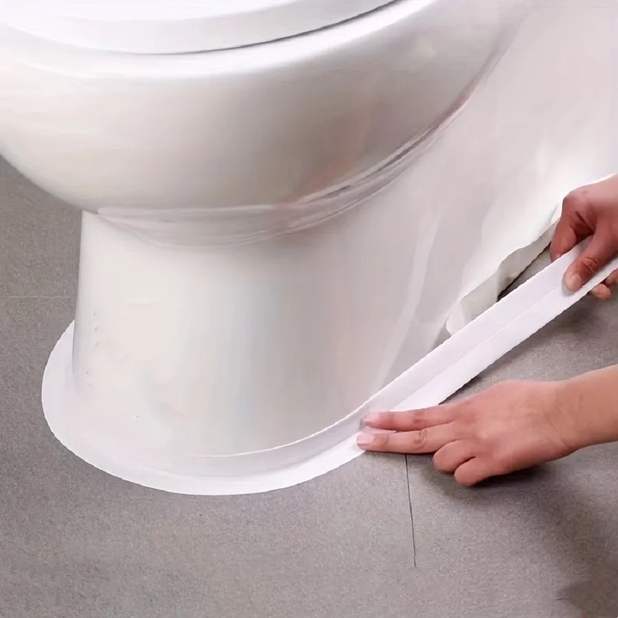 3.2M self-adhesive PVC caulk tape for waterproof sealing in kitchens and bathrooms