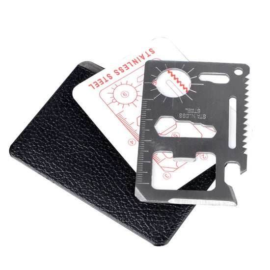 Pocket Tool Credit Card 11 In 1 Portable Outdoor Camping Survival Multi-Tool Tourism Equipment All In One hunting tool
