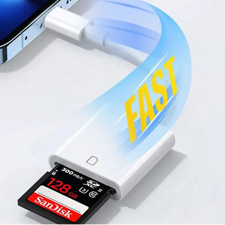 4 in 1 OTG Type-C card reader for USB, SD, and TF cards, compatible with iPad and Android