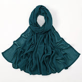 Plain rayon cotton hijab scarf, large size 190x85cm for full coverage and comfort