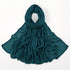 Plain rayon cotton hijab scarf, large size 190x85cm for full coverage and comfort