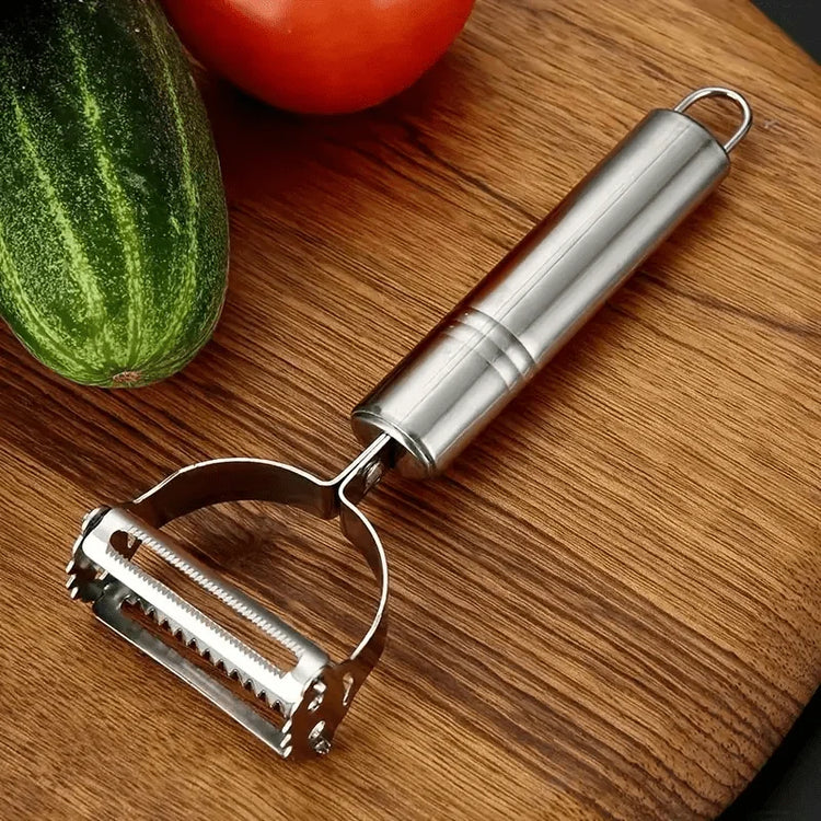 Ergonomic kitchen peeler with non-slip handle for comfortable use