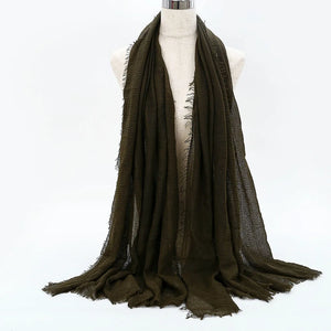 Breathable cotton shawl for Muslim women, ideal for prayer, daily wear, or layering