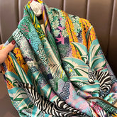 Elegant silk satin hijab for women, lightweight summer scarf or female echarpe