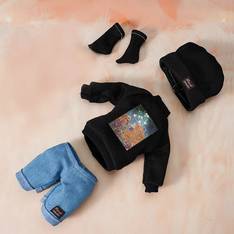 Replacement clothes for 1/6 BJD dolls, casual fashion suit and skirt