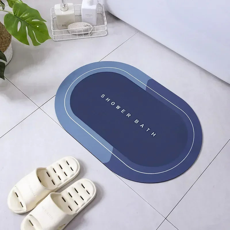 Washable anti-skid bathroom carpet mat