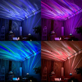 LED starry galaxy projector light with RGB colors and smart remote control