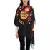 Soft and cozy scarf with colorful Matryoshka doll design