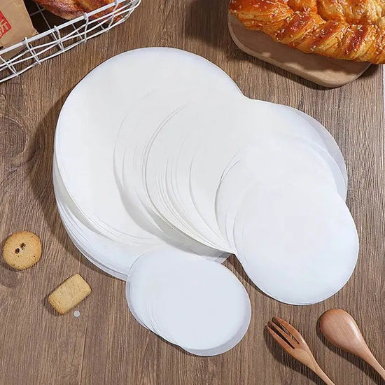 100pcs Round Baking Paper Wax Paper Sheets for Burger Press Non Stick Oil Proof Baking Paper Cake Baking Patty Separator Paper