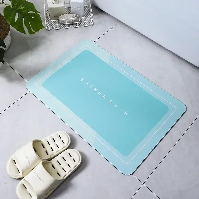 Washable anti-skid bathroom carpet mat