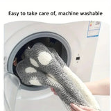 Water absorbent bathroom rug with non-slip backing