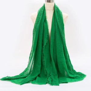 Breathable cotton shawl for Muslim women, ideal for prayer, daily wear, or layering