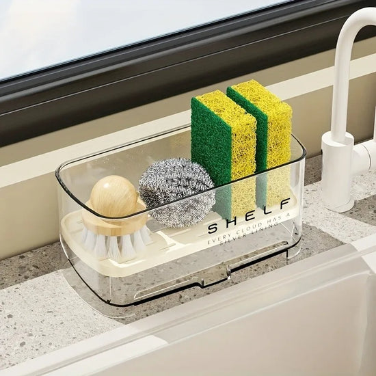 Drain Rack Kitchen Sink Organizer Self-draining Shelf Sponge Holder Dishcloth Faucet Storage Soap Drainer Kitchen Accessories