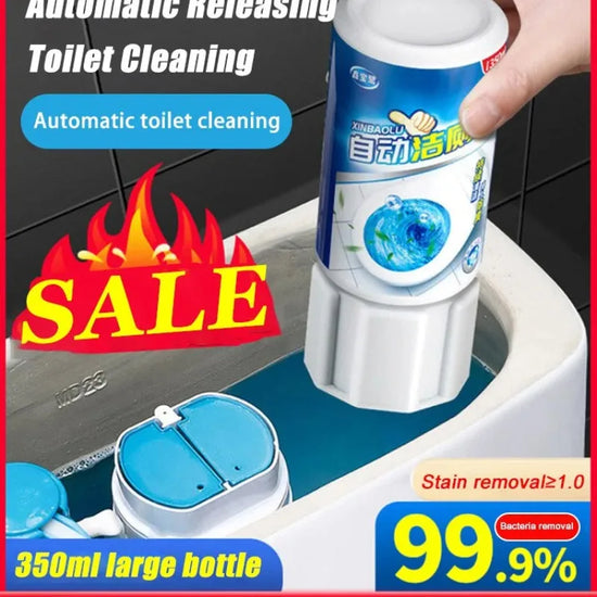 Blue Bubble Toilet Automatic Cleaner with Long Lasting Fragrance and Deodorizing Function Household Bathroom Bowl Deodorizer