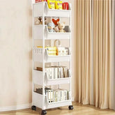 Multi-functional storage cart with wheels for kitchen, bathroom, and office use