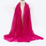 Breathable cotton shawl for Muslim women, ideal for prayer, daily wear, or layering