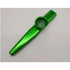 Aluminum alloy kazoo featuring five diaphragm membranes for adjustable tone control