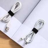Removable cable tie for cords and data cables