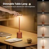 Modern LED table lamp for home, bar, and hospitality lighting