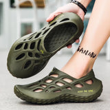 Summer Men Sandals Light EVA Men's Casual Shoes Hole Shoes Clogs Lovers Home Garden Outdoor Male Beach Flat Slippers Big Size