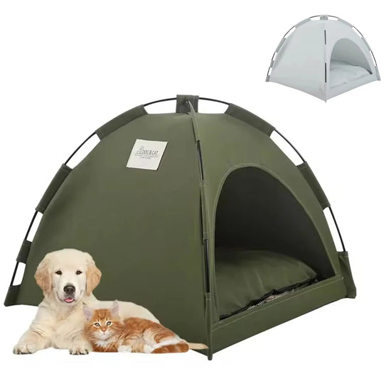 Pet Tent Bed Cats House Supplies Products Accessories Warm Cushions Furniture Sofa Basket Beds Winter Clamshell Kitten Tents Cat