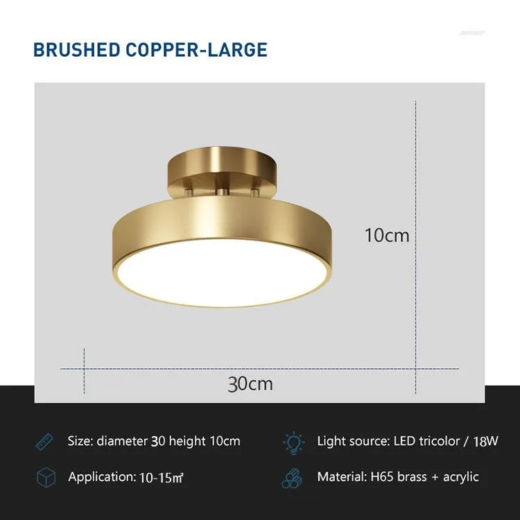 Elegant round LED ceiling fixture in Nordic design suitable for home interiors