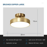Elegant round LED ceiling fixture in Nordic design suitable for home interiors