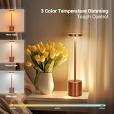 Modern LED table lamp for home, bar, and hospitality lighting