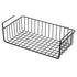 Large-capacity under-cabinet storage basket in white iron mesh