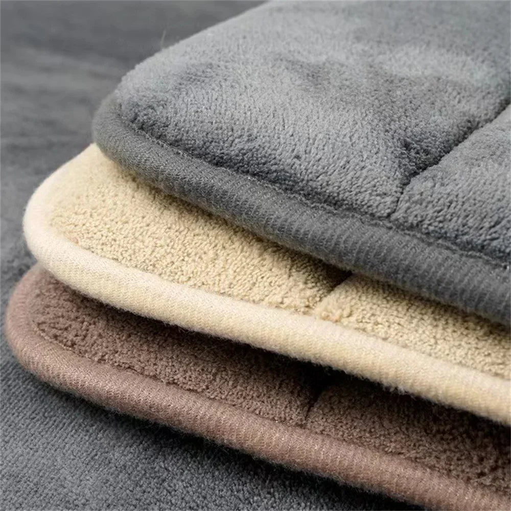 Soft bathroom carpet rug for toilet and shower