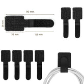 Wire organizer ties for desk and home use