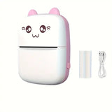 Portable Mini Pocket Printer With Wireless Inkless Printing For Photos Receipts Notes Memos Labels Compatible With IOS Android