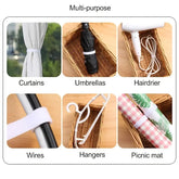Removable cable tie for cords and data cables