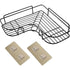 Space-saving triangle storage rack suitable for kitchen and bathroom u