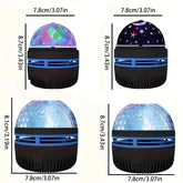 Bedroom night light with star and ocean wave projection