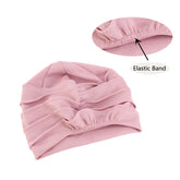 Elastic turban hat for women, used as a head wrap, bonnet, or modest fashion accessory